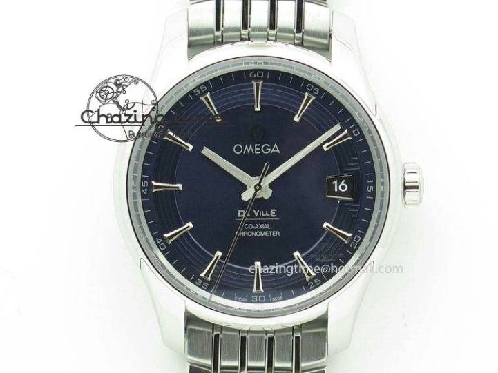 0224 Neat Seamaster Planet Ocean 600M 43.5mm SS SCF 1:1 Best Edition Blue Dial on SS Bracelet A8900 Super Clone 7684